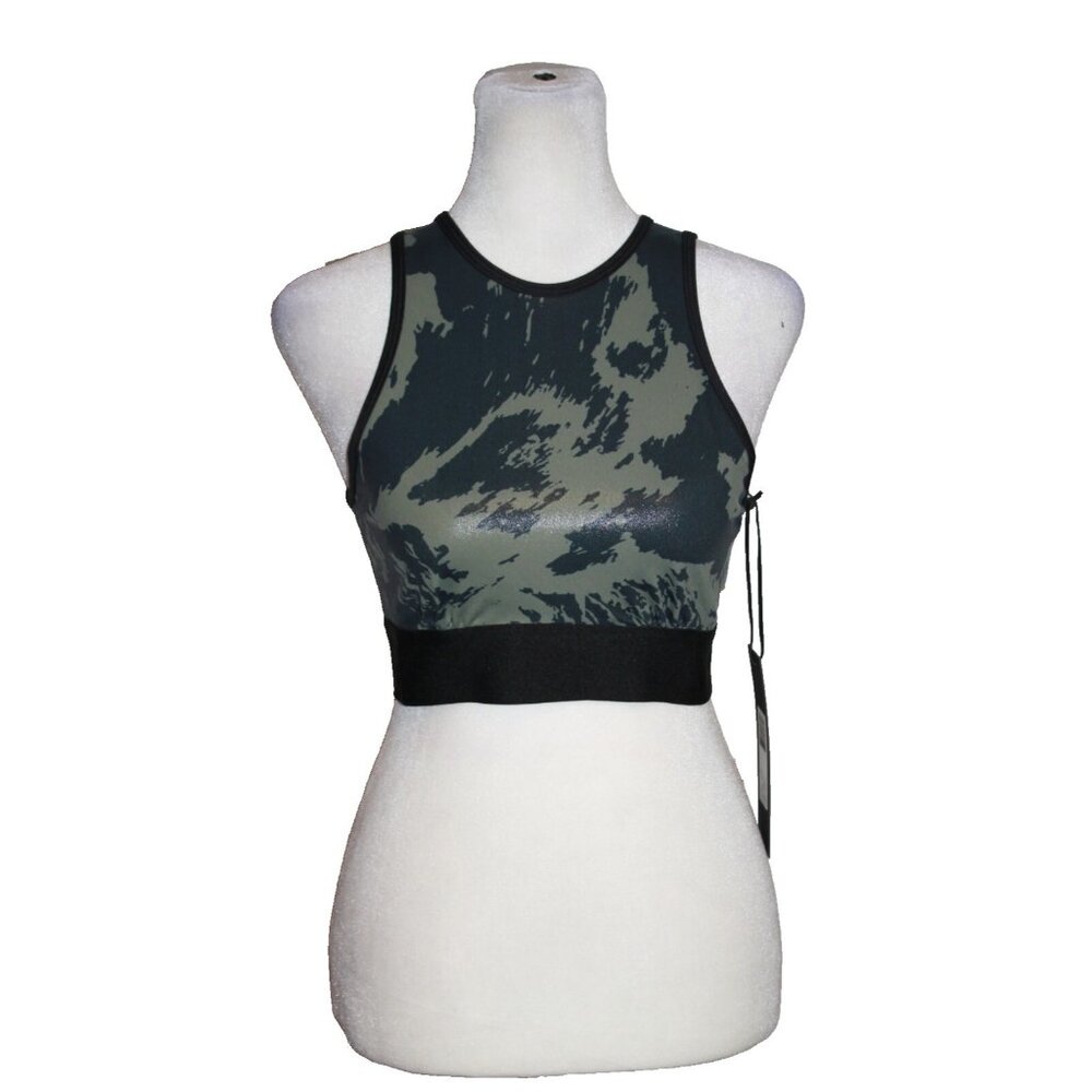 Noli Yoga Aria Bra Cow Green Black Size Small S NEW